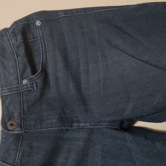 Kenneth Cole jeans womens size 27 US 4 dark blue distressed ankle slit … - Picture 5 of 16